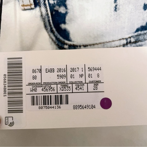 NWT Gucci Hand Bleached Punk Denim Jeans size 28 - Picture 11 of 15